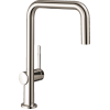 Hansgrohe Talis N Kitchen Faucet, U-Style 1-Spray, 1.75 Gpm In Polished Nickel, 72806831