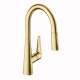 Hansgrohe Talis S Higharc Kitchen Faucet, 2-Spray Pull-Down, 1.75 Gpm In Brushed Gold Optic, 72813251