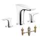 KT15440-06607CR PuraVida 2-Handle Roman Tub Faucet with Rough-In in Chrome