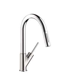 10824 Starck Pull-Down Kitchen Faucet with High-Arc Spout, Magnetic Docking and Toggle Spray Diverter