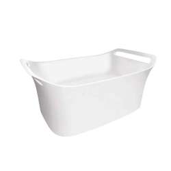 16-5/8in Vessel Bathroom Sink Large 10-1/2inH in White