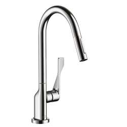 39835 Citterio Pull-Down Kitchen Faucet with High-Arc Spout, Magnetic Docking and Toggle Spray Diverter
