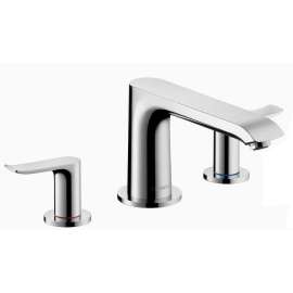 Deck Mounted Roman Tub Faucet Trim with Metal Lever Handles