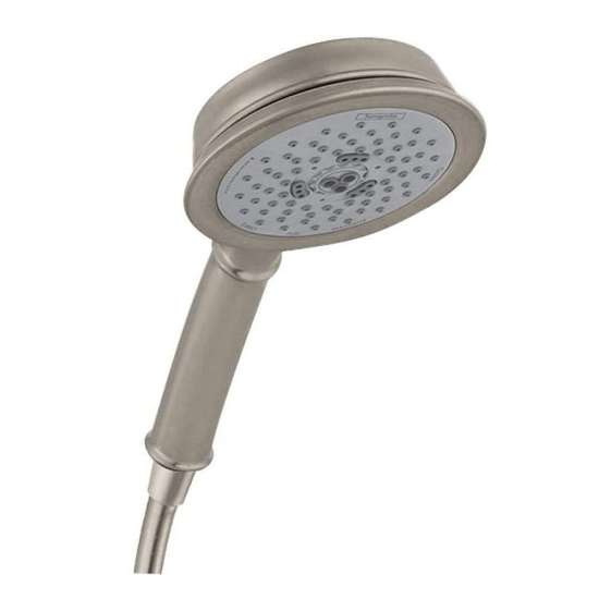 04072820 Croma C Multi Function Hand Shower with 4in Spray Face in Brushed Nickel