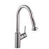 04286800 Talis S Pull-Down Kitchen Faucet with High-Arc Spout, Magnetic Docking, and Non-Locking Spray Diverter in Steel Optic