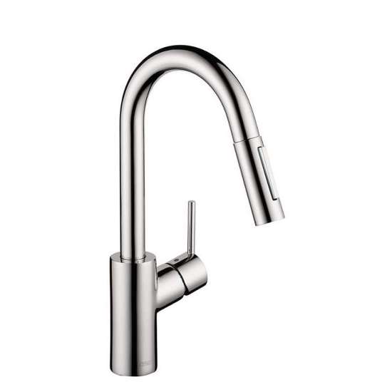 04506001 Focus Pull-Down Kitchen Faucet with High-Arc Spout, Magnetic Docking and Toggle Spray Diverter in Chrome