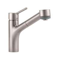 06462860 Talis S Pull-Out Kitchen Faucet with Locking Spray Diverter in Steel Optic