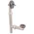ABA1485-M Bathtub PVC Tubular Waste and Overflow Adjustable Length Kit with Trip Lever in Chrome