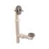 Bathtub PVC Tubular Waste and Overflow Adjustable Length Kit with Trip Lever in Satin Nickel