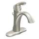 Eva 6400BN Single Handle Single Hole Bathroom Faucet in Brushed Nickel