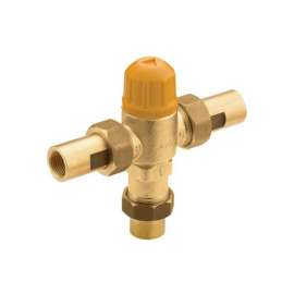 Mixing Tee with 1/2 Inch FIP or 3/8 Inch Compression Fittings