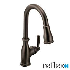 7185-M Brantford Single Handle Kitchen Faucet with Pullout Spray