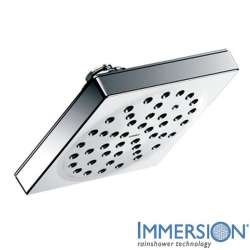 1.5 GPM Single Function Rain Shower Head in Chrome