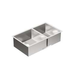 1800 Series 31.5-In X 17.5-In 18 Gauge Double Bowl Sink