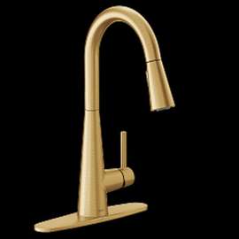 Sleek 7864BG Brushed Gold One-Handle Pulldown Kitchen Faucet
