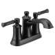 Moen 6802BL Dartmoor Two-Handle Bathroom Faucet, Matte Black