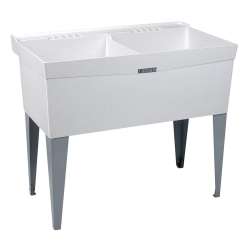 Laundry Tub 24x40 Floor Mount in White
