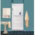 32in x 32in Fiberglass Shower Wall for Square Showers, White