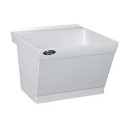 Laundry Tub 23.5x23 Wall Mount in White