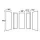 265WHT Durawall Shower Wall Fits Up To 40x69 Alcove in White