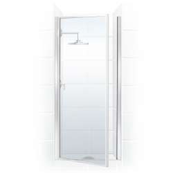 36.403 36" Pivot Door W/Clear Glass in Bright Silver