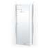 36.403 36" Pivot Door W/Clear Glass in Bright Silver