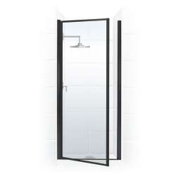 36.404 36" Pivot Door W/Clear Glass in Oil Black Bronze