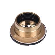 42150 2-in 140 NC BRASS NO-CALK SHOWER DRAIN W/ STAINLESS STEEL STRAINER