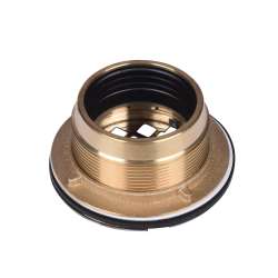 42150 2-in 140 NC BRASS NO-CALK SHOWER DRAIN W/ STAINLESS STEEL STRAINER