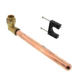 1/2in x 1/2in Copper Tube Push Fit Stub Out Elbow