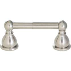 Double Post Toilet Paper Holder in Brushed Nickel