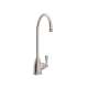 Georgian Era C-Spout Filter Faucet With Metal Lever Handle In Satin Nickel
