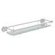 Wall Mount Glass Vanity Shelf in Polished Chrome