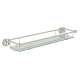 Wall Mount Glass Vanity Shelf in Polished Nickel