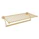 Wall Mount Hotel Style Towel Shelf in English Gold