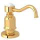 Traditional Deck Mount Soap Dispenser in English Gold