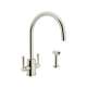 Perrin and Rowe U.4312LS-PN-2 Kitchen Faucet in Polished Nickel
