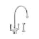 Perrin and Rowe U.4710APC-2 Kitchen Faucet in Polished Chrome