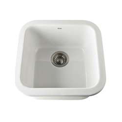 18in Drop-In Fireclay Bar Sink in Biscuit