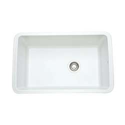 31in Undermount Fireclay Kitchen Sink in White