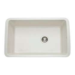31in Undermount Fireclay Kitchen Sink in Biscuit