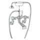 Wall Mount Tub Filler Faucet in Polished Chrome