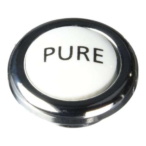 Pressure Fit Porcelain Screw Cover Cap Indice With Pure Script - In Multiple Colors