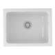 Fireclay Single Bowl Undermount Kitchen/Laundry Sink in White