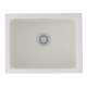 Fireclay Single Bowl Undermount Kitchen/Laundry Sink in Biscuit
