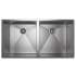 Equal Double Bowl Kitchen Sink in Brushed Stainless Steel