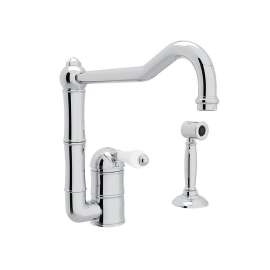 Single Hole Column Spout Kitchen Faucet With 11