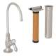 C-Spout Filter Faucet Kit With Mini Metal Lever Handle In Satin Nickel