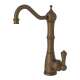 Edwardian Column Spout Hot Water Faucet With Traditional Metal Lever Handle In English Bronze
