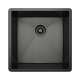 Forze RSS1515BKS Single Bowl Bar/Food Prep/Kitchen Sink in Black Stainless Steel